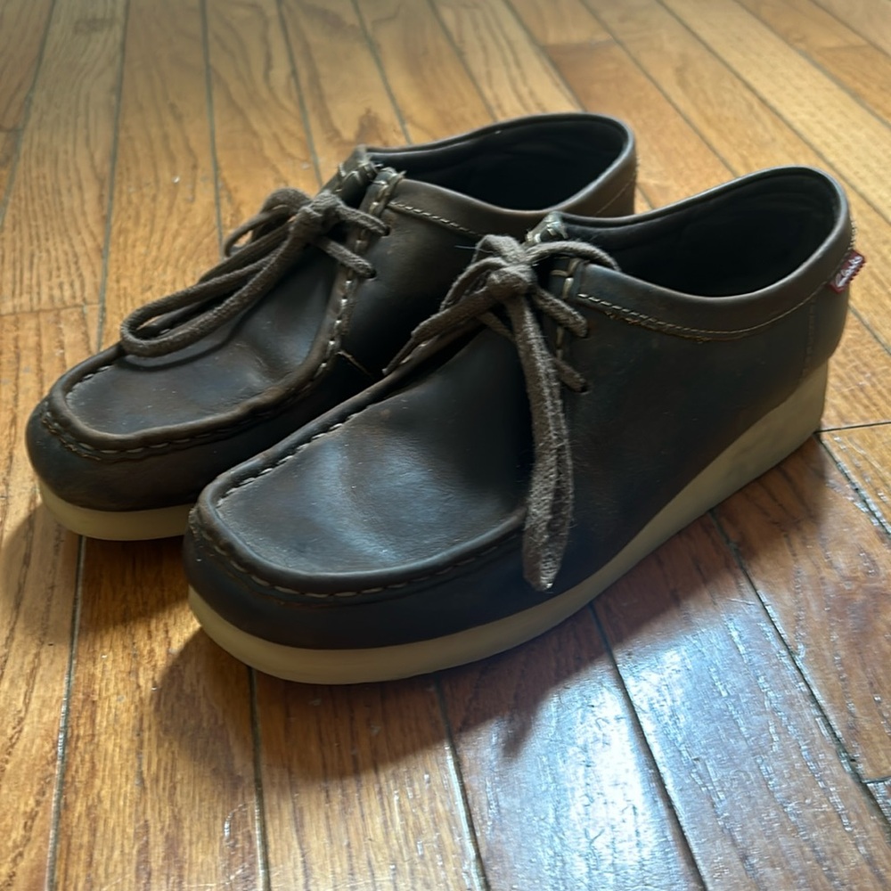 Clark’s Padmora Oxfords - Brown Smooth Size 10